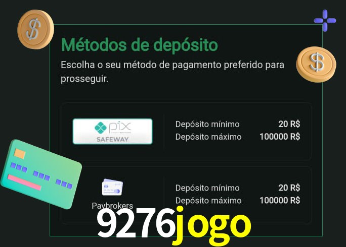 O cassino 9276jogo oferece uma grande variedade de métodos de pagamento